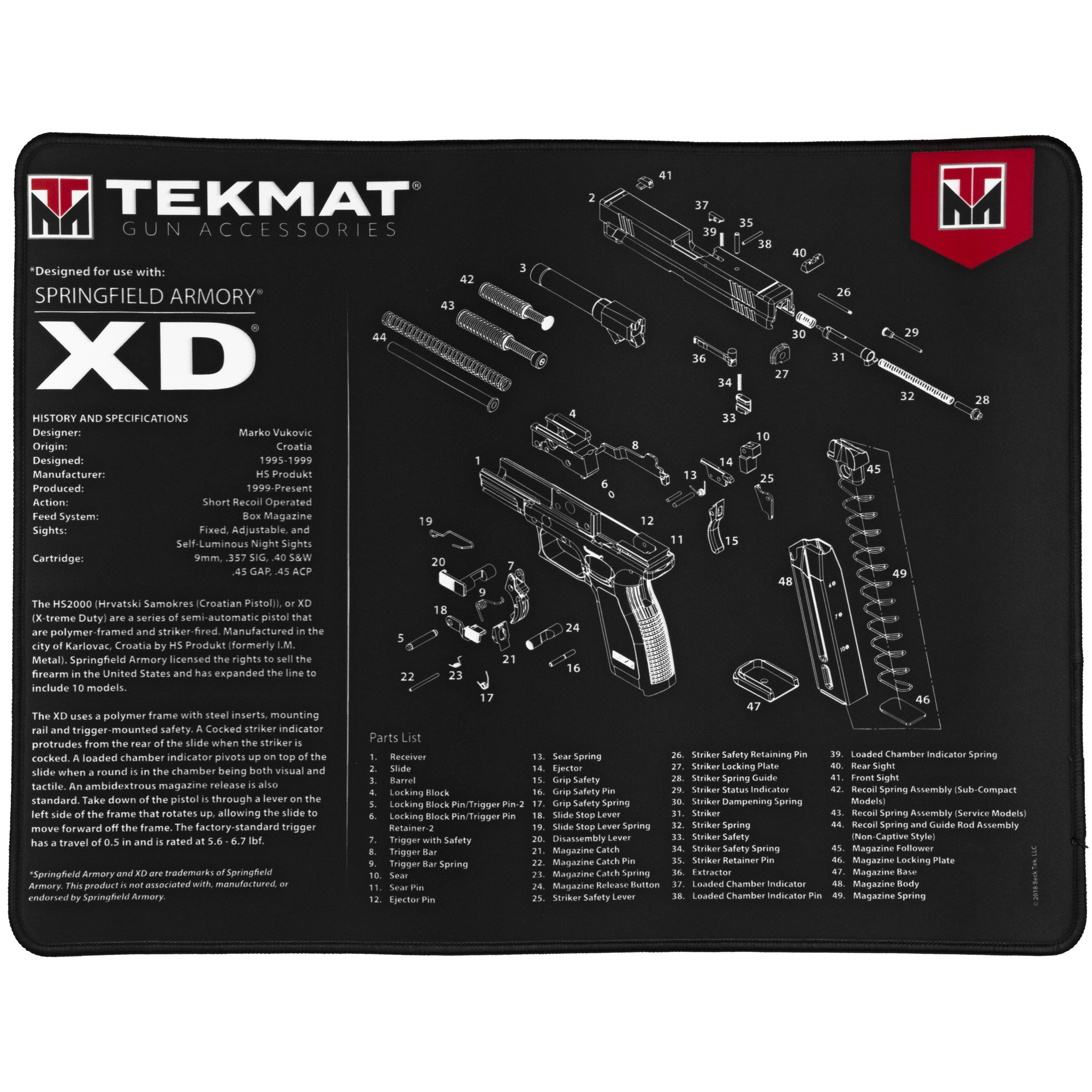 XD Cleaning Ultra Mat Springfield XD OEM and aftermarket parts store